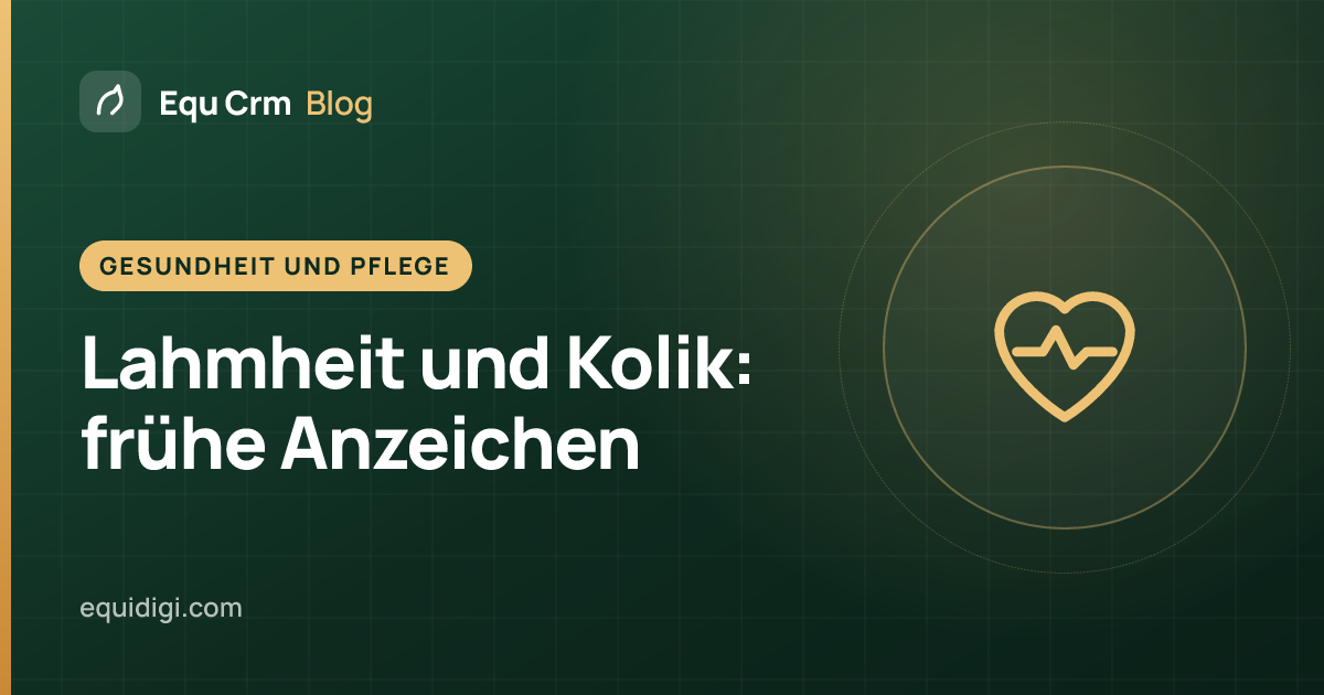 Titelillustration: Pferde im Stall auf Anzeichen von Lahmheit und Kolik beobachten (Equ Crm Blog)