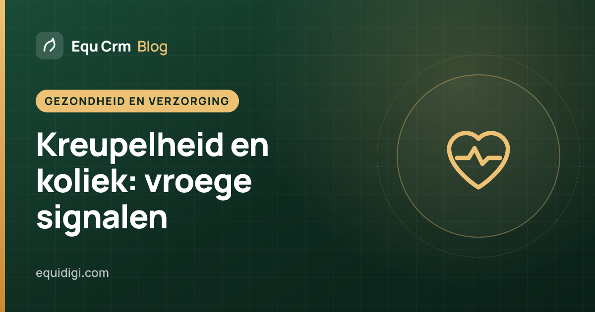 Omslagillustratie: paarden op stal in de gaten houden op signalen van kreupelheid en koliek (Equ Crm blog)
